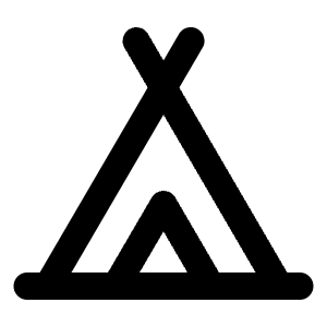 Tent Icon from Lucide Line Set