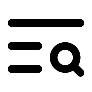 Text Search Icon from Lucide Line Set