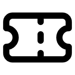 Ticket Icon from Lucide Line Set