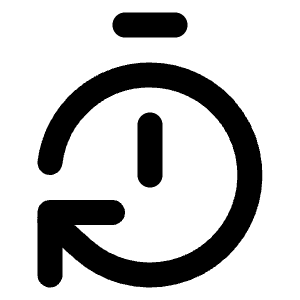 Timer Reset Icon from Lucide Line Set