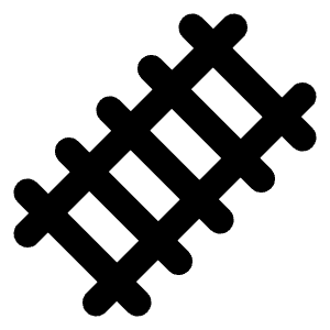 Train Track Icon from Lucide Line Set