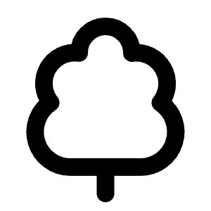 Tree Deciduous Icon from Lucide Line Set