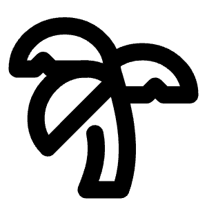 Tree Palm Icon from Lucide Line Set