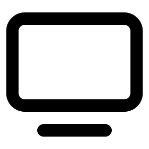Tv Minimal Icon from Lucide Line Set