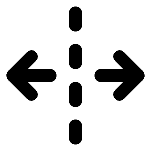 Unfold Horizontal Icon from Lucide Line Set