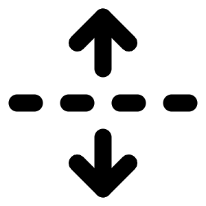 Unfold Vertical Icon from Lucide Line Set