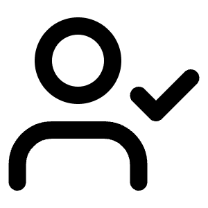 User Check Icon from Lucide Line Set