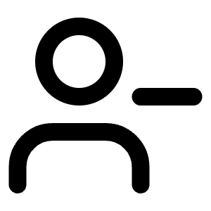 User Minus Icon from Lucide Line Set