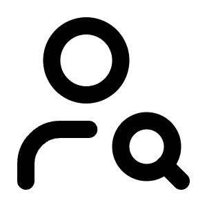 User Search Icon from Lucide Line Set