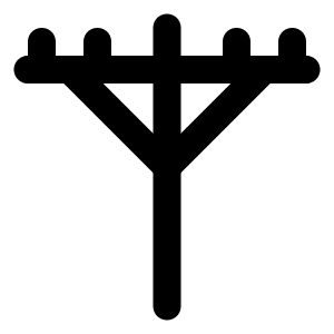 Utility Pole Icon from Lucide Line Set