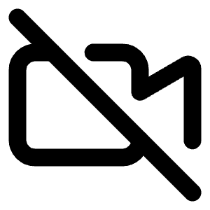 Video Off Icon from Lucide Line Set