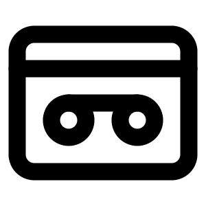 Videotape Icon from Lucide Line Set