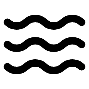 Waves Icon from Lucide Line Set