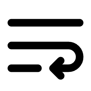 Wrap Text Icon from Lucide Line Set