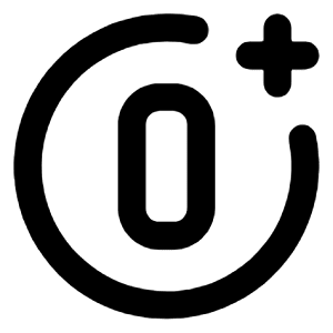 0 Plus Icon from Unicons Line Set
