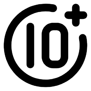 10 Plus Icon from Unicons Line Set