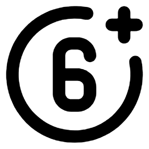 6 Plus Icon from Unicons Line Set