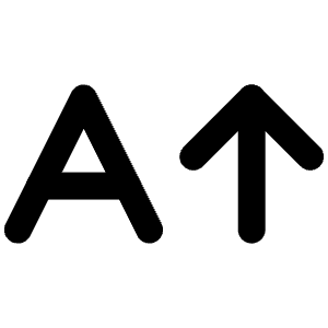 A Arrow Up Icon from Lucide Line Set