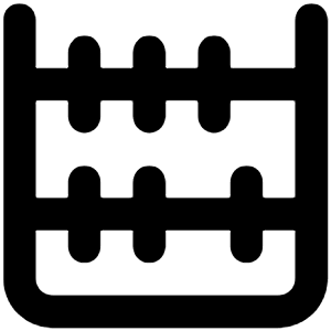 Abacus Icon from Unicons Line Set