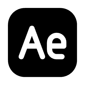 Adobe After Effects Icon from Iconoir Solid Set