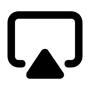Airplay Icon from Unicons Solid Set