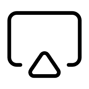 Airplay Icon from Unicons Thinline Set