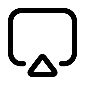 Airplay Icon from Mynaui Line Set