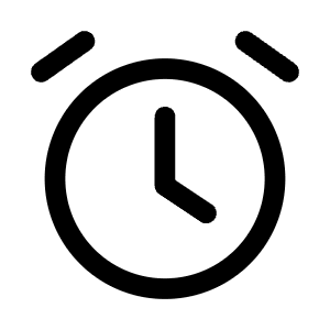 Alarm Icon from Mynaui Line Set