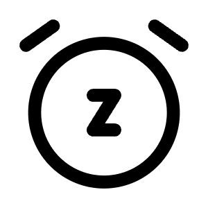 Alarm Snooze Icon from Mynaui Line Set