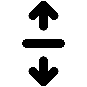 Align Center V Icon from Unicons Line Set