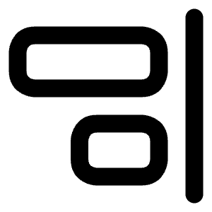 Align End Vertical Icon from Lucide Line Set
