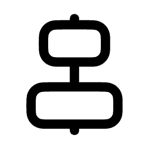 Align Horizontal Icon from Mynaui Line Set