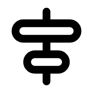 Align Horizontal Center Line Icon from Majesticons Line Set