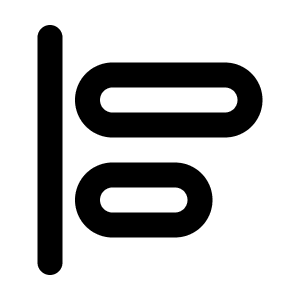 Align Left Line Icon from Majesticons Line Set