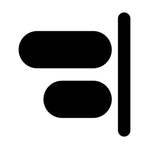 Align Right Icon from Majesticons Solid Set