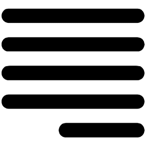 Align Right Justify Icon from Unicons Line Set
