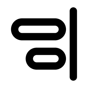 Align Right Line Icon from Majesticons Line Set