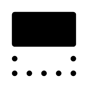 Align Top Box Icon from Iconoir Solid Set