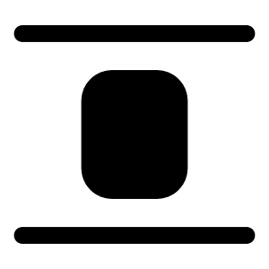 Align Vertical Spacing Icon from Iconoir Solid Set