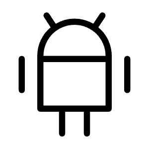 Android Alt Icon from Unicons Thinline Set