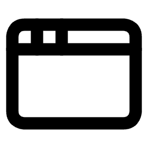 App Window Icon from Lucide Line Set