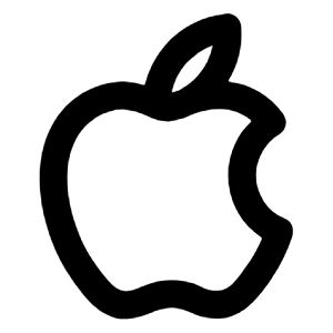 Apple Alt Icon from Unicons Line Set