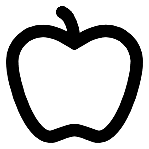 Apple Icon from Lucide Line Set