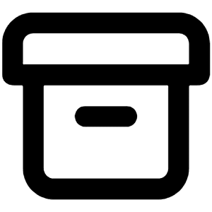 Archive Icon from Unicons Line Set