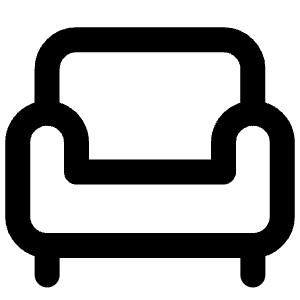 Armchair Icon from Lucide Line Set