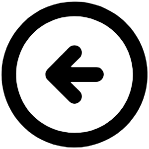 Arrow Circle Left Icon from Unicons Line Set
