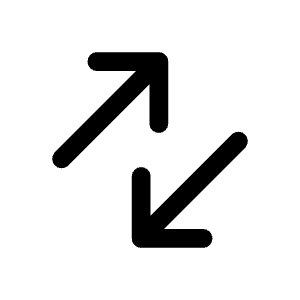 Arrow Diagonal One Icon from Mynaui Line Set