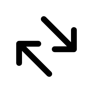 Arrow Diagonal Two Icon from Mynaui Line Set