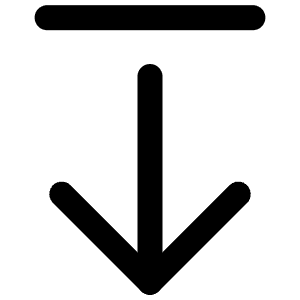 Arrow Down From Line Icon from Lucide Line Set