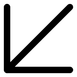 Arrow Down Left Icon from Lucide Line Set